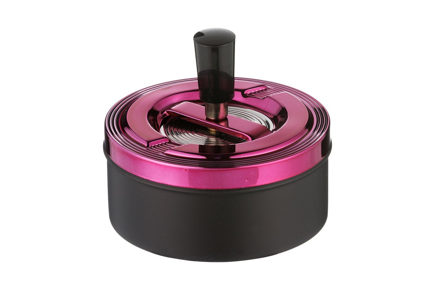 Aschenbecher Rot Schwarz 11cm – Raucherbedarf, Rot/Schwarz