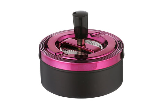 Aschenbecher Rot Schwarz 11cm – Raucherbedarf, Rot/Schwarz