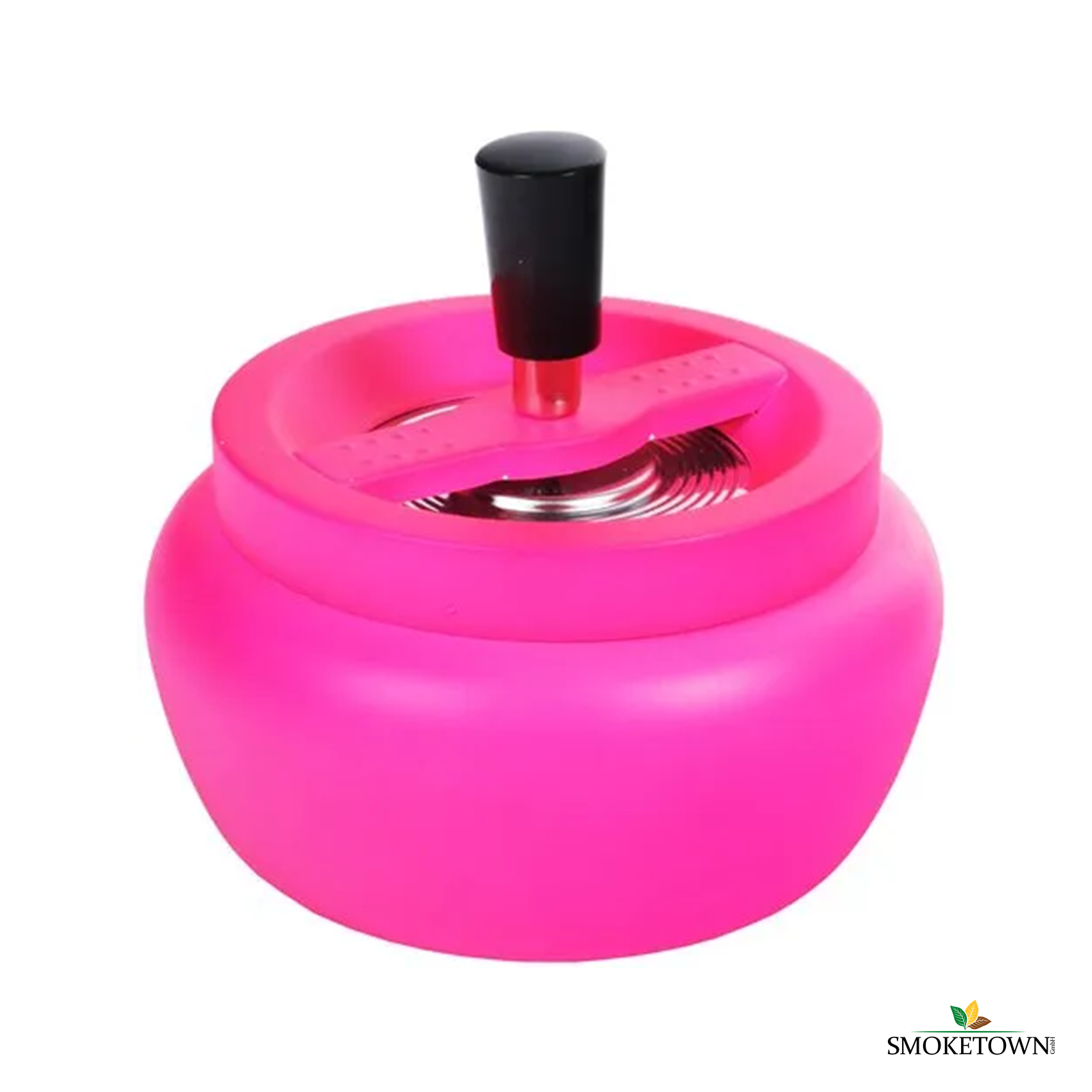 Drehaschenbecher Neon Pink – Aschenbecher für draußen, Aschenbecher für Raucher