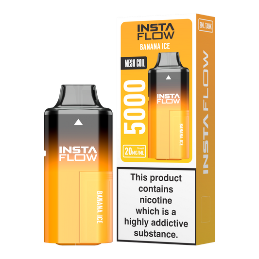 Instaflow 5000 - Banana Ice – 20mg Nikotinsalz, 5000 Züge