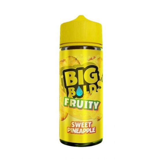 Big Bold Fruity Sweet Pineapple - 100ml - Shortfill – 70VG 30PG Liquid, Ananas All-Day-Liquid