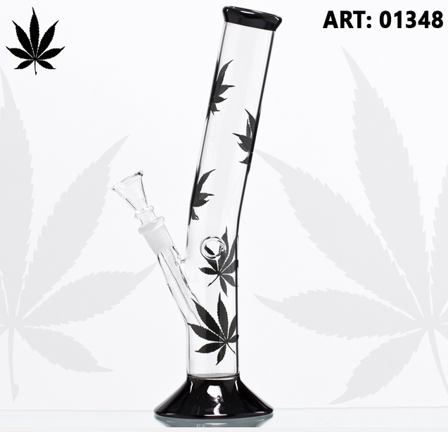 Black Leaf Glas Bong
