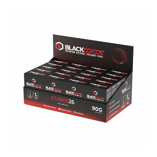 Black Cocos Naturkohle 6er Pack - 90g Display mit 20 Packungen