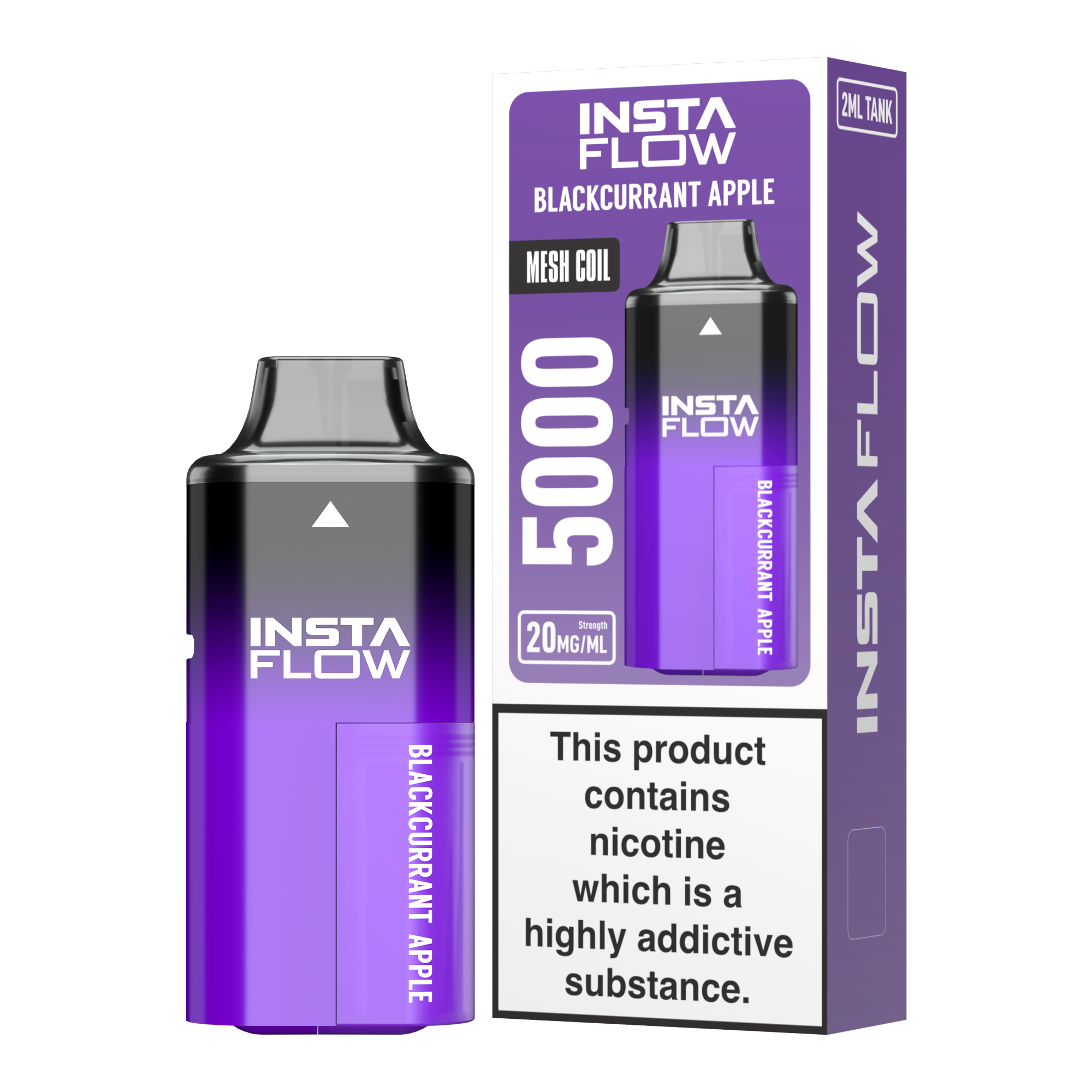 Instaflow 5000 - Blackcurrant Apple – 20mg Nikotinsalz, 5000 Züge