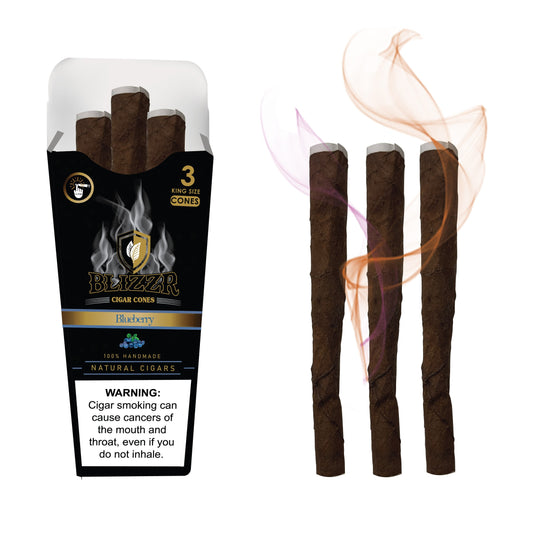 BLIZZR - Blueberry - Natural Leaf Cone - KS – Aromakapsel, aromatisierte Cones