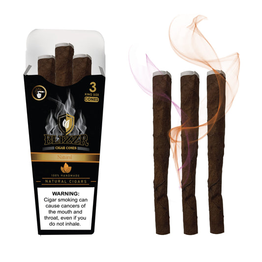 BLIZZR - Natural - Natural Leaf Cone - KS – Aromakapsel, aromatisierte Cones