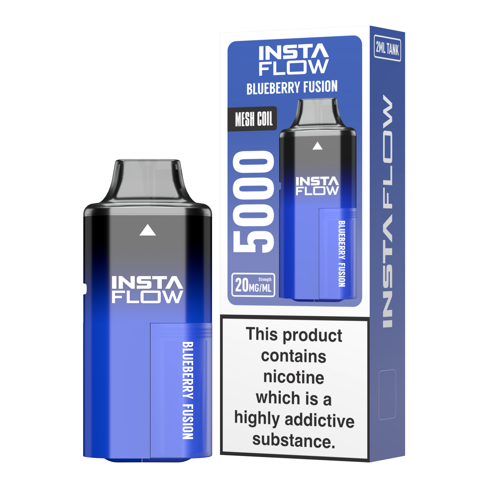 Instaflow 5000 - Blueberry Fusion – 20mg Nikotinsalz, 5000 Züge