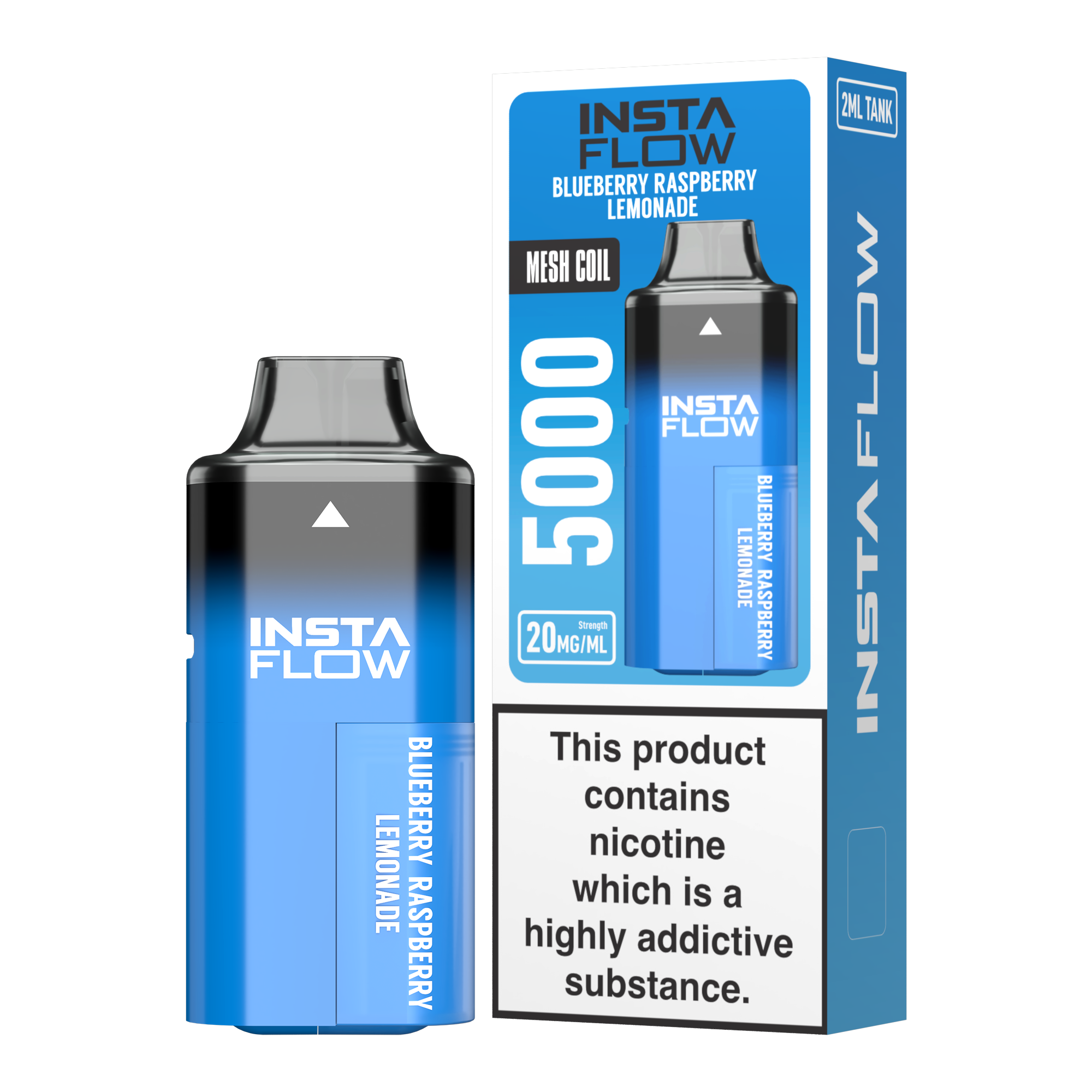 Instaflow 5000 - Blueberry Raspberry Lemonade – 20mg Nikotinsalz, 5000 Züge