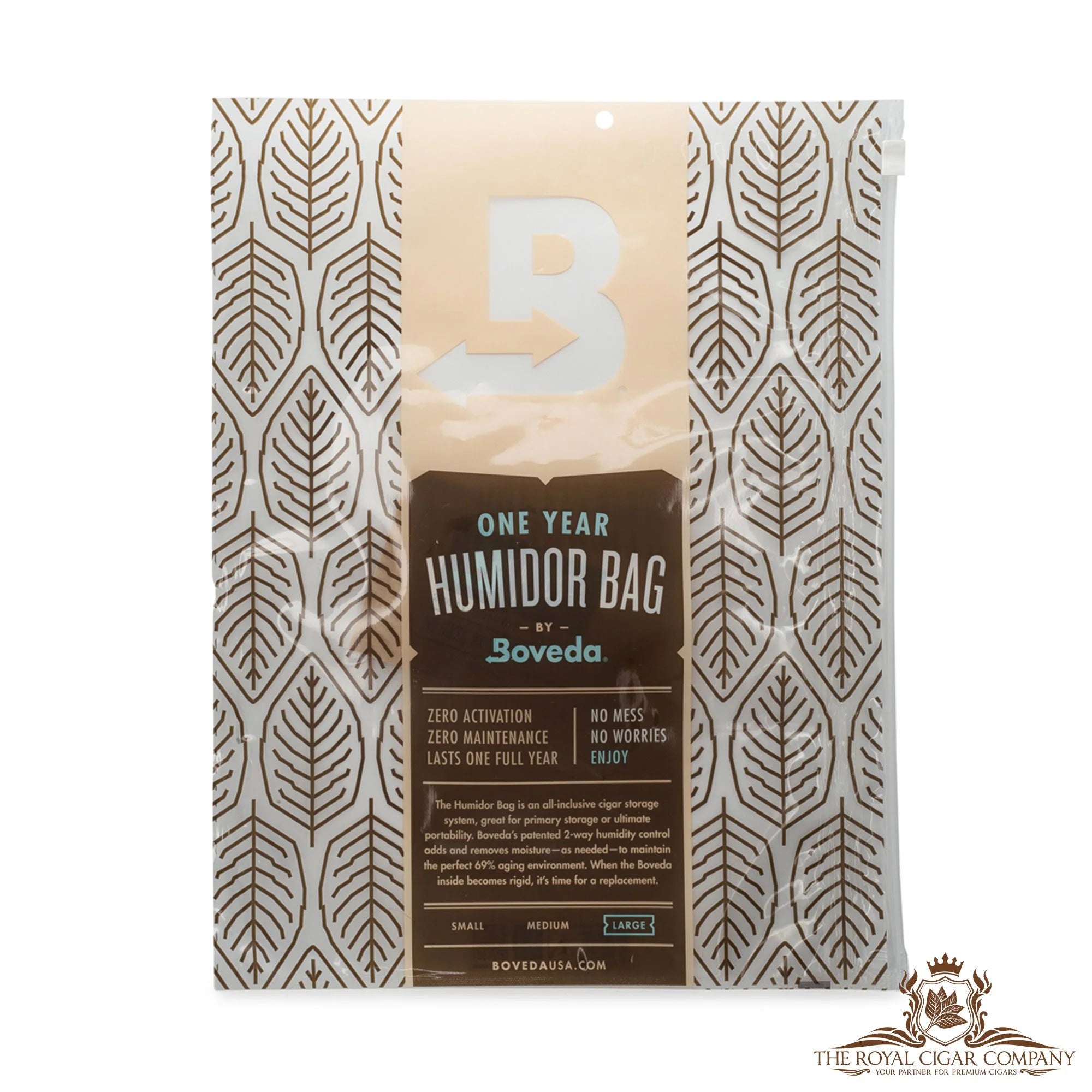 Boveda Humidor Bag Aufbewahrungsbeutel für Zigarren in Grösse Large