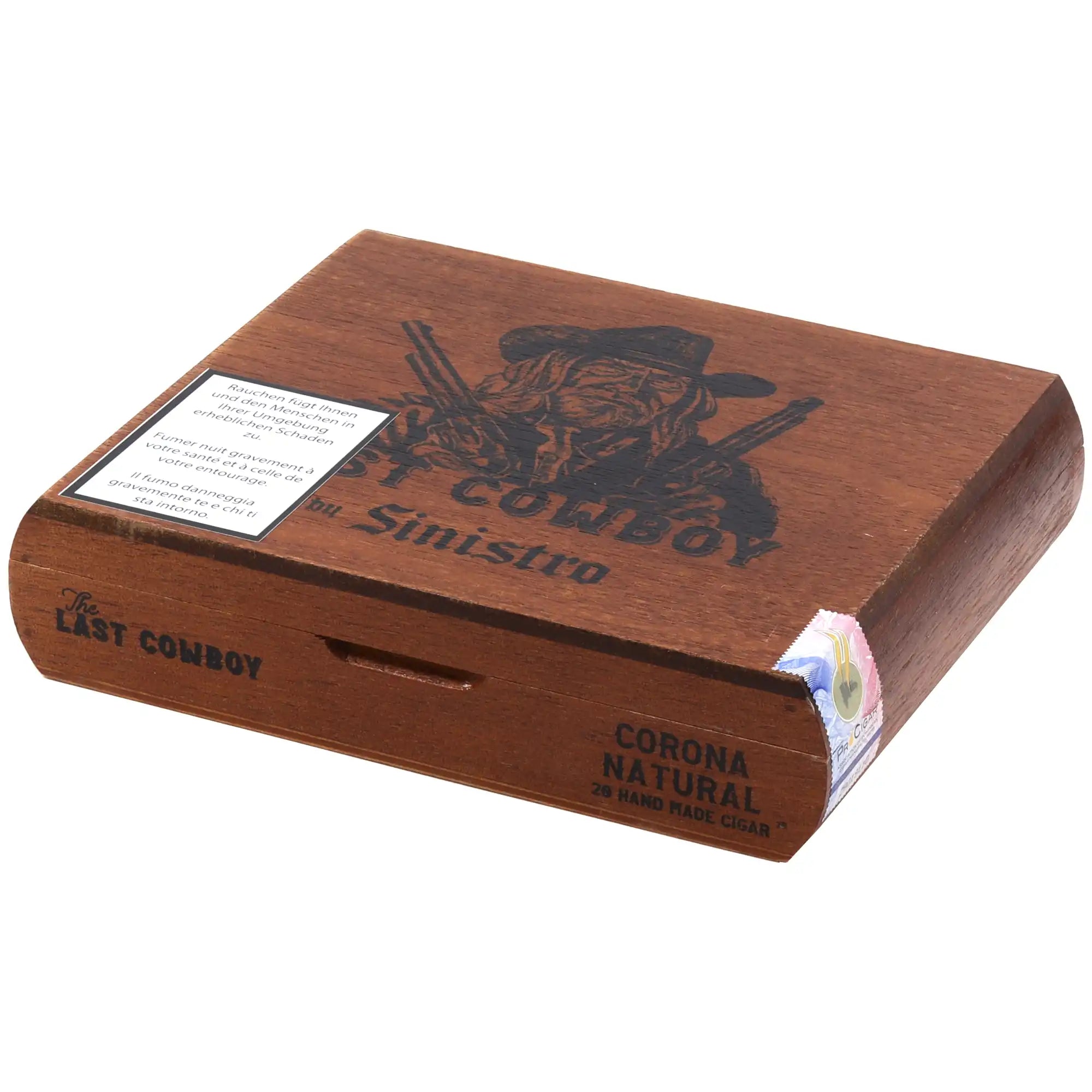 Sinistro Last Cowboy Natural Corona Zigarre mit hellem Deckblatt, 20er Kistchen