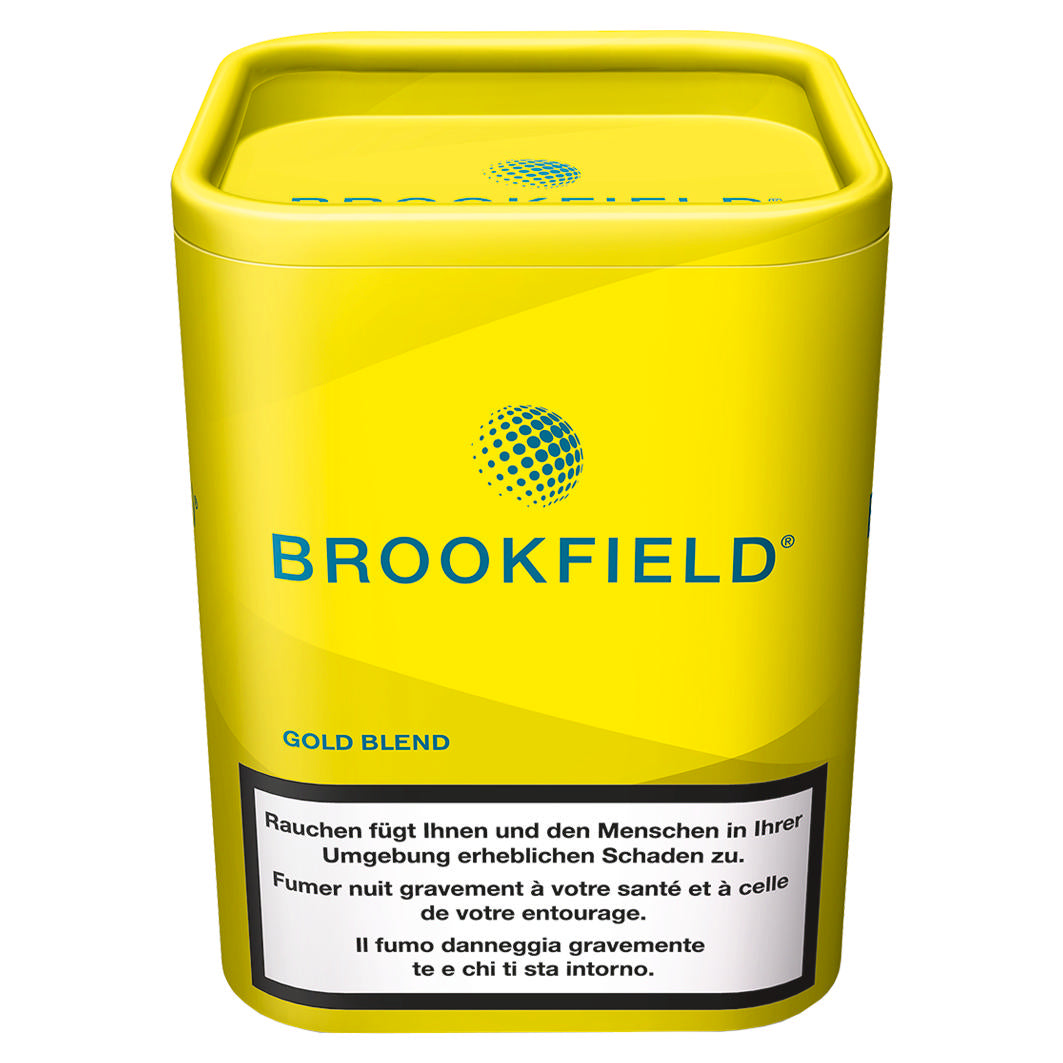 Brookfield Gold Blend Tabakeimer 120 g + 100 Hülsen/Papier – 250g Eimer, Dose