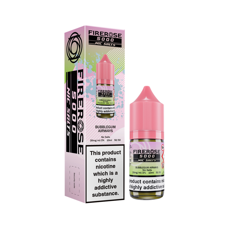 Firerose 5000 - Bubblegum Airways – Liquid, Nicsalt