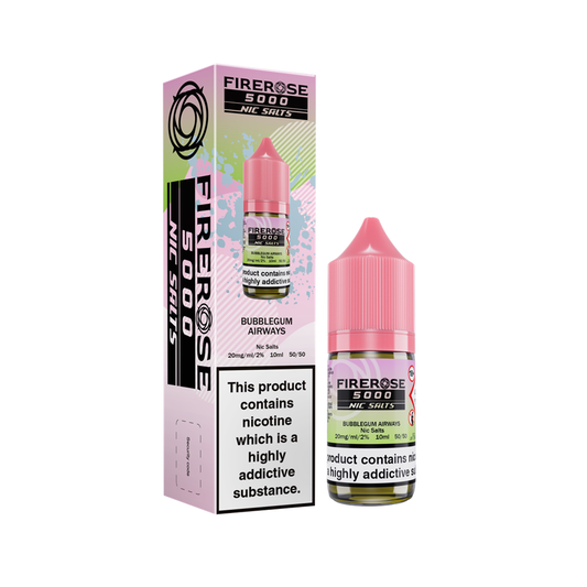 Firerose 5000 - Bubblegum Airways – Liquid, Nicsalt