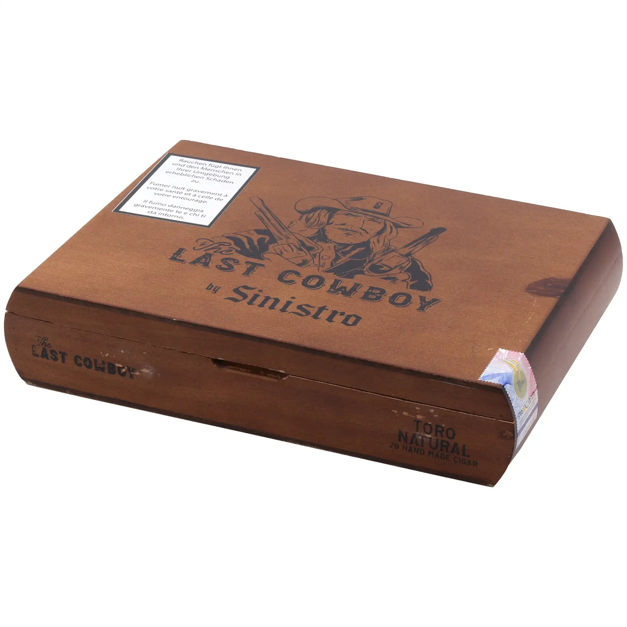 Sinistro Last Cowboy Natural Toro Zigarre mit hellem Deckblatt, 20er Kistchen