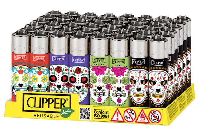 Clipper - Flower Skull – Feuerzeug