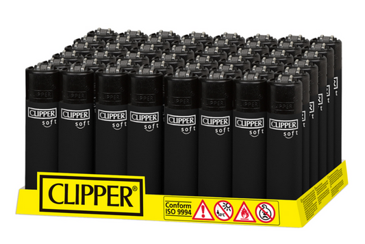 Clipper - Soft Black – Feuerzeug, Zigaretten Zubehör