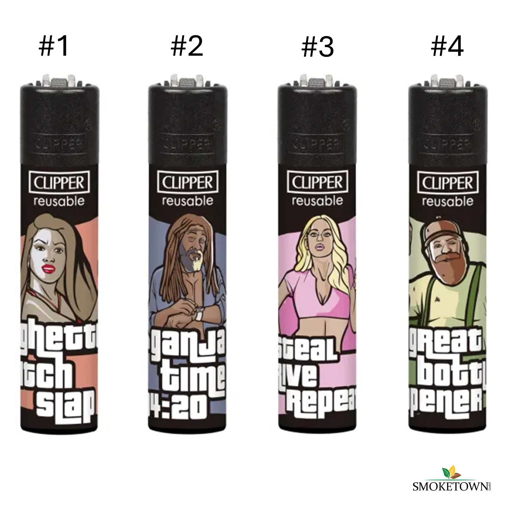 Clipper Feuerzeug - Steal Drive Repeat – bunte Feuerzeuge, Clipper Feuerzeug kaufen