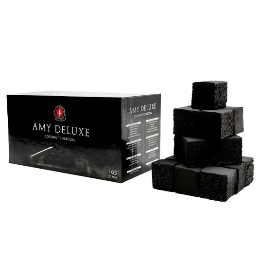 Amy Naturkohle 27 mm mit einzelnen Kohlewürfeln