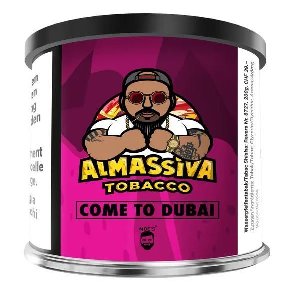 Al Massiva - Come to Dubai - 200g – Dichte Rauchentwicklung, Doppelapfel