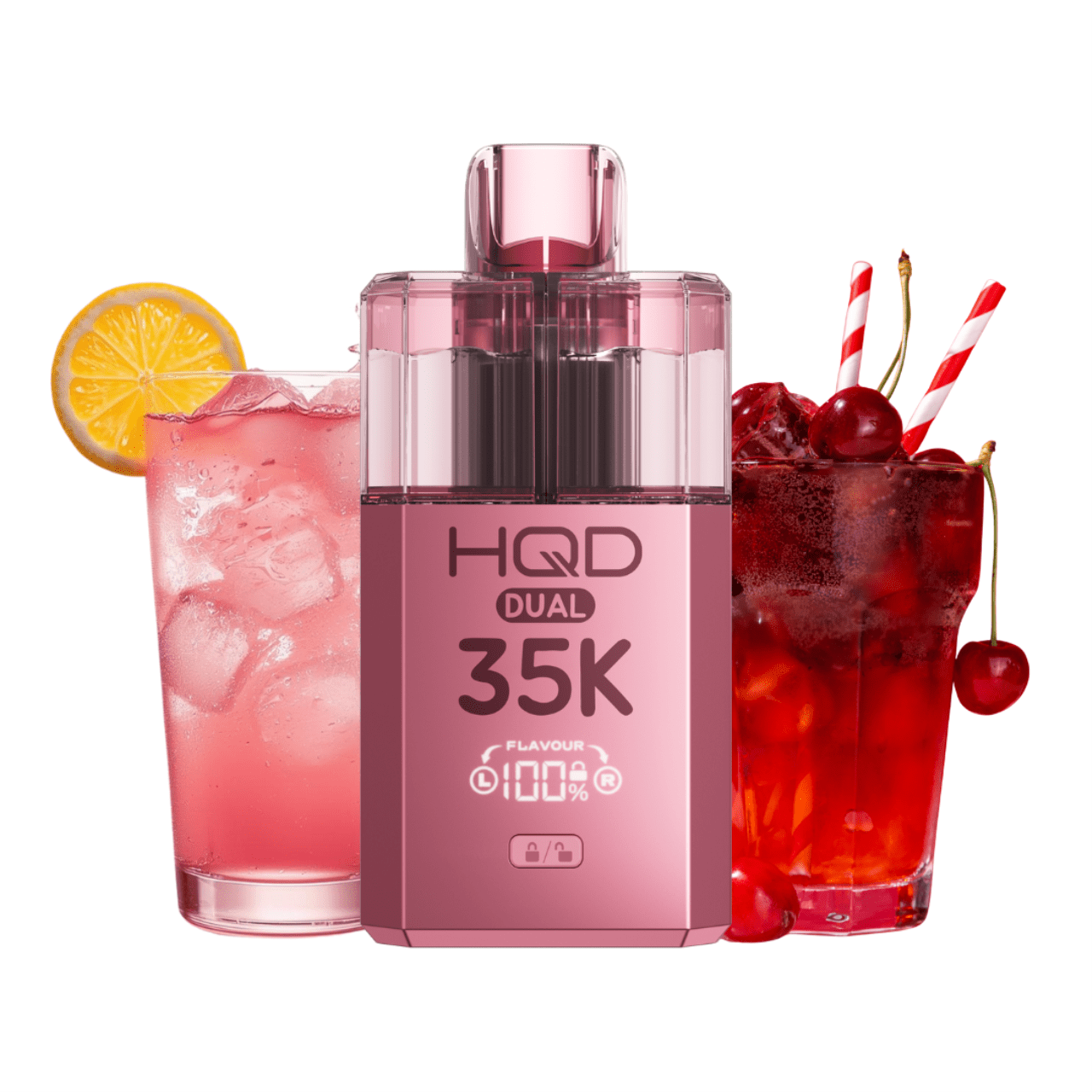 HQD DUAL 35K Starter Kit - Pink Lemonade & Cherry Cola (Pink) – HQD KIT