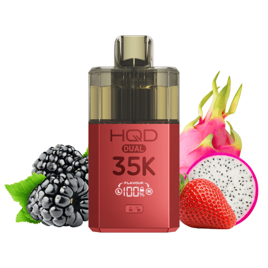 HQD DUAL 35K Starter Kit - Blackberry & Strawberry Dragonfruit (Red) – HQD KIT