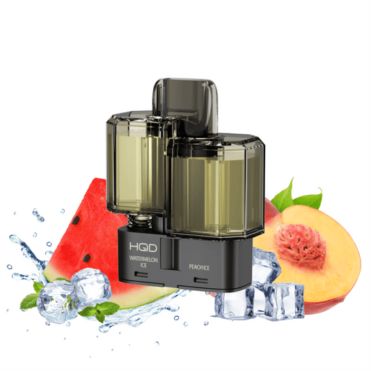 HQD DUAL 35K Pod - Watermelon Ice & Peach Ice – 35K PODS