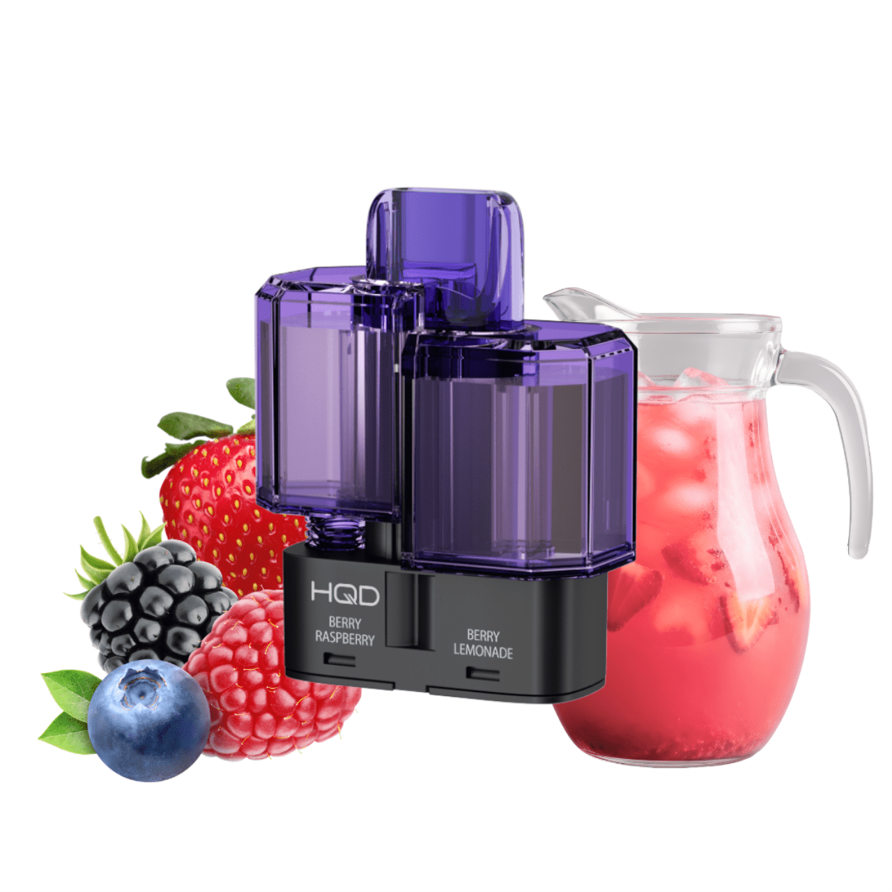 HQD Dual 35K Pod – Berry Raspberry & Berry Lemonade – 35K PODS