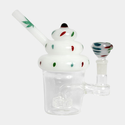 Cupcake Glass Bong - 18cm