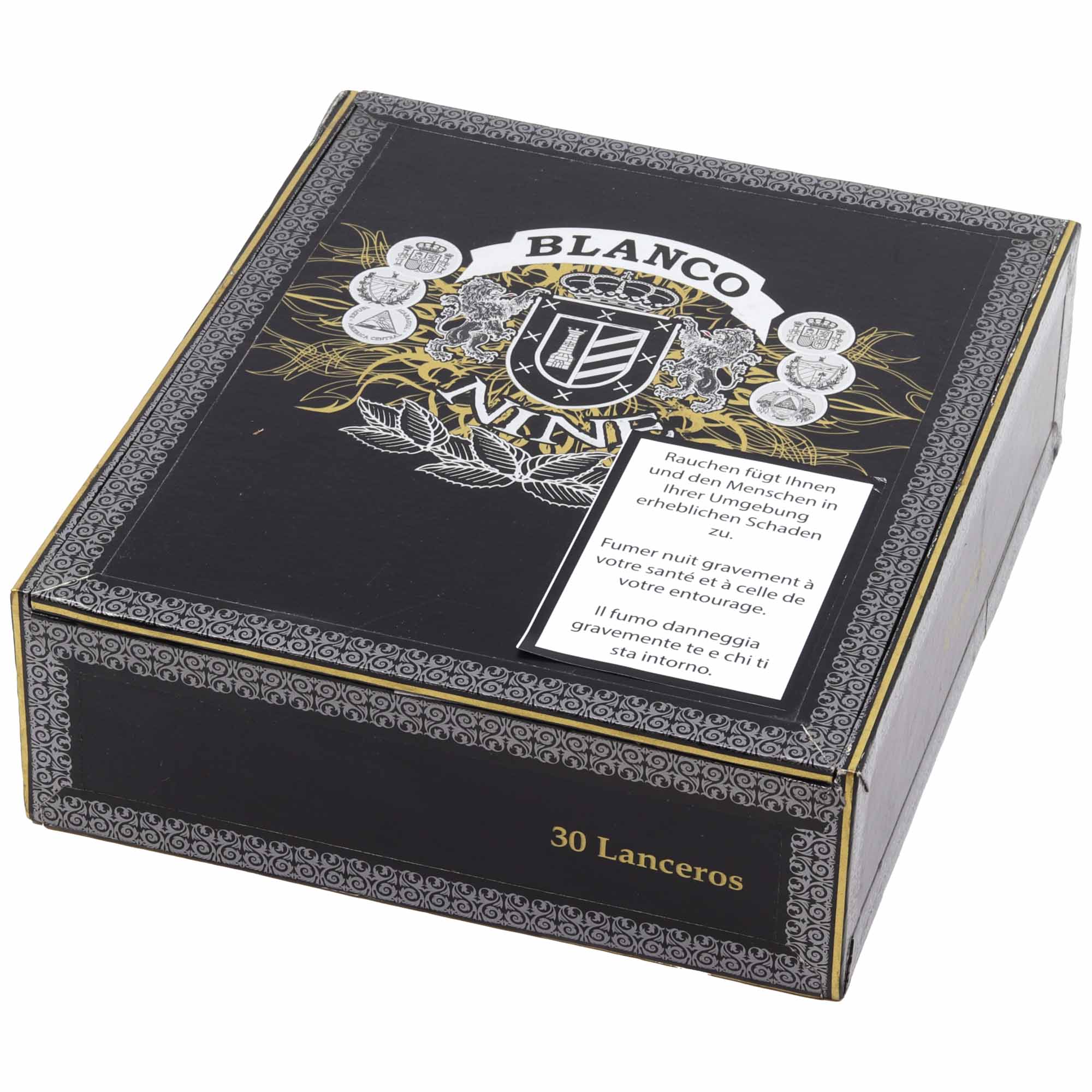 Blanco NINE Lancero Zigarre, Lancero-Format, Blanco Cigars, 10er-Kistchen