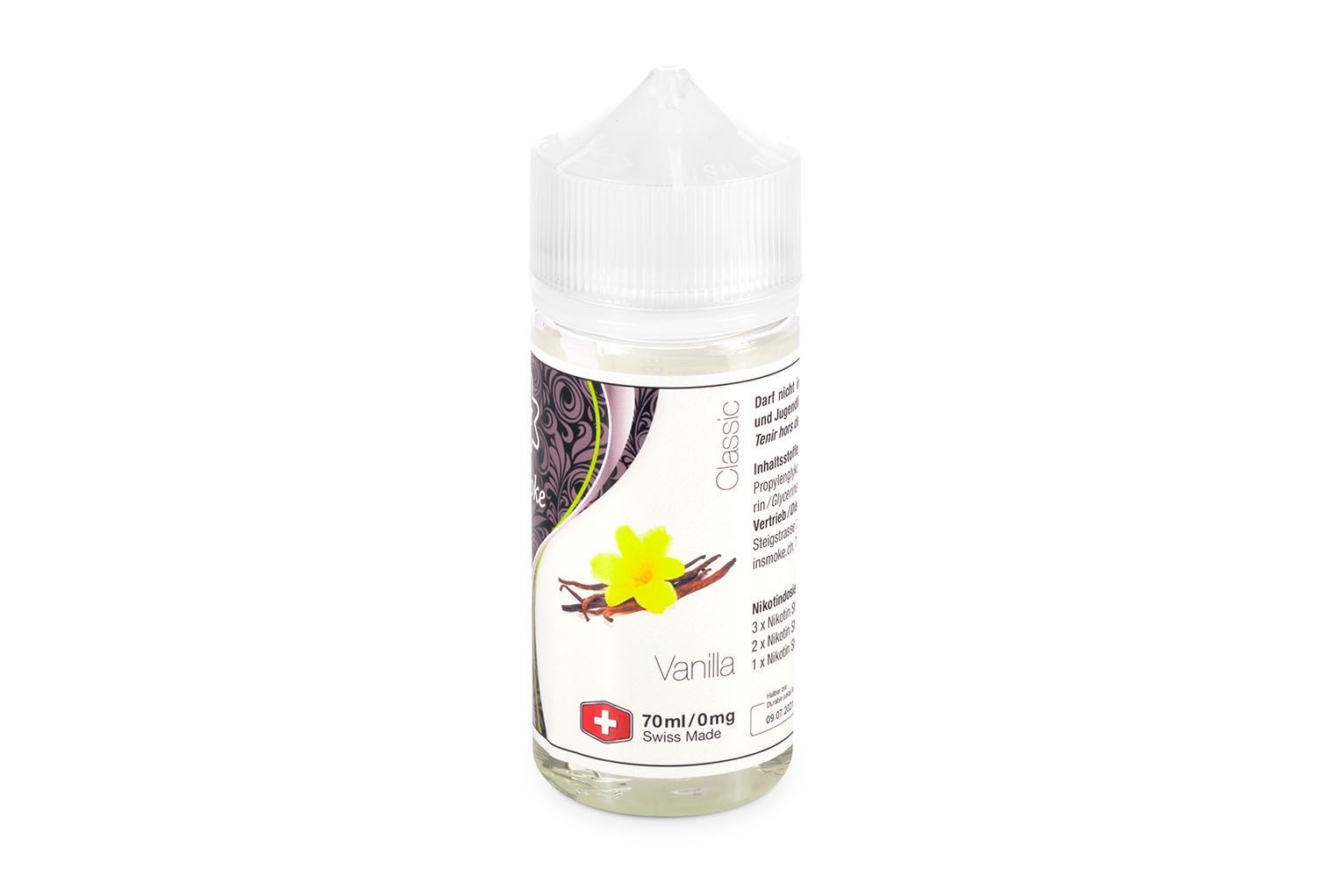 InSmoke Liquid - Vanille 70ml – 50/50 Vanille Liquid, 70 ml Liquid Vanille