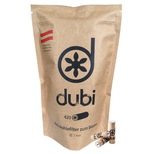 Dubi ActiveFilter 7mm Aktivkohle-Drehfilter, 420 Stück
