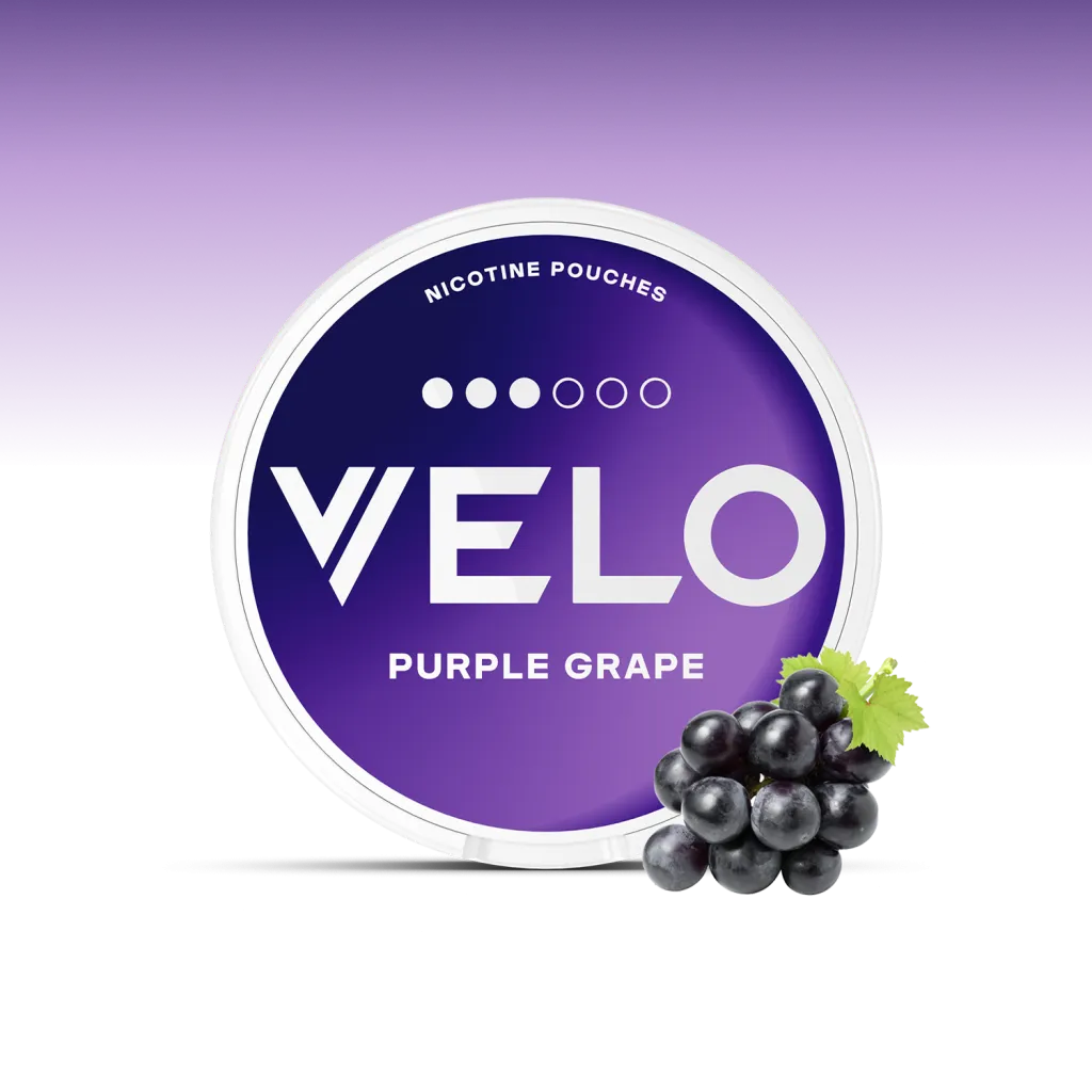 VELO Purple Grape 10 mg – 20 Beutel – VELO Dose Vorderansicht