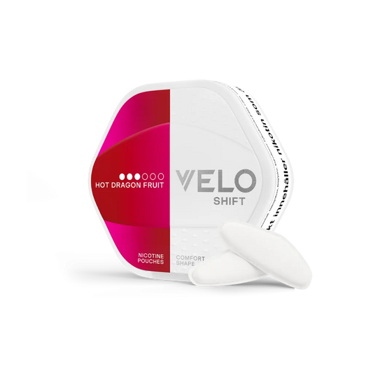 VELO Shift Hot Dragon Fruit 8 mg – 20 Beutel – VELO Shift Dose Vorderansicht