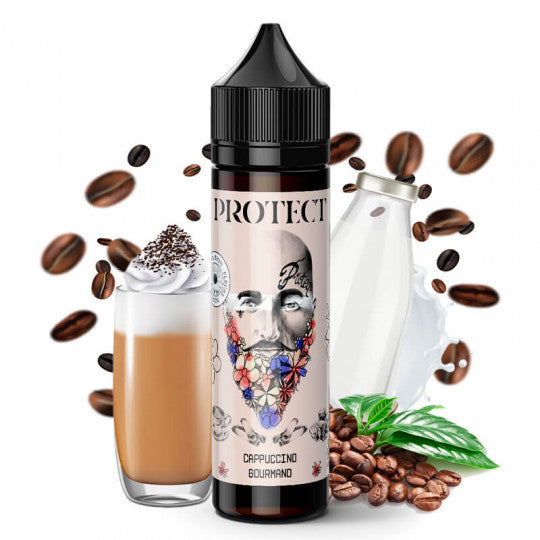 Protect - Cappuccino Gourmand – 50ml Shortfill Liquid, 70ml Flasche Shortfill
