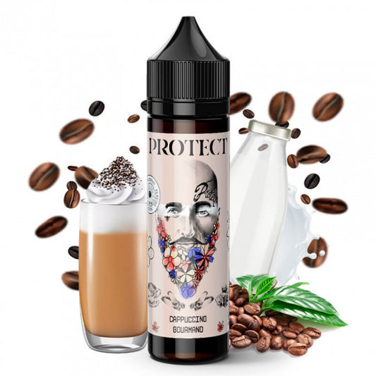 Protect - Cappuccino Gourmand – 50ml Shortfill Liquid, 70ml Flasche Shortfill