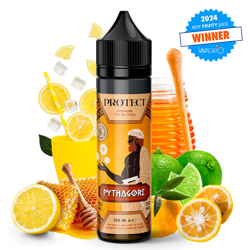 Pythagoras (Zitronenlimonade mit Honig) – Protect E-Liquid 50 ml in 70 ml