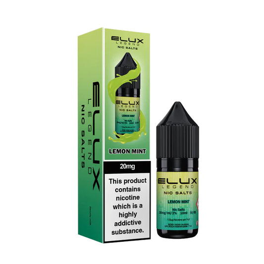 E-Lux - Lemon & Mint – 10ml Nikotin Liquid, 50/50 Liquid