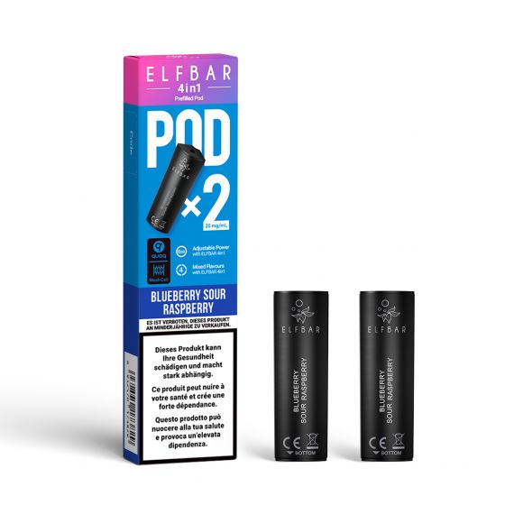 Elfbar 4in1 Pods - 2 Stk. – Elfbar 4in1 Nachschub, Elfbar 4in1 Pod Sortiment