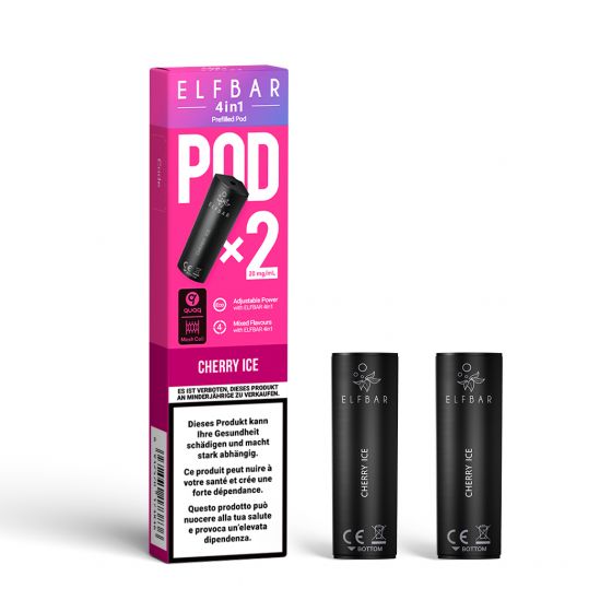 Elfbar 4in1 Pods - 2 Stk. – Elfbar Kiwi Passionfruit Guava, Elfbar Mango Peach Watermelon