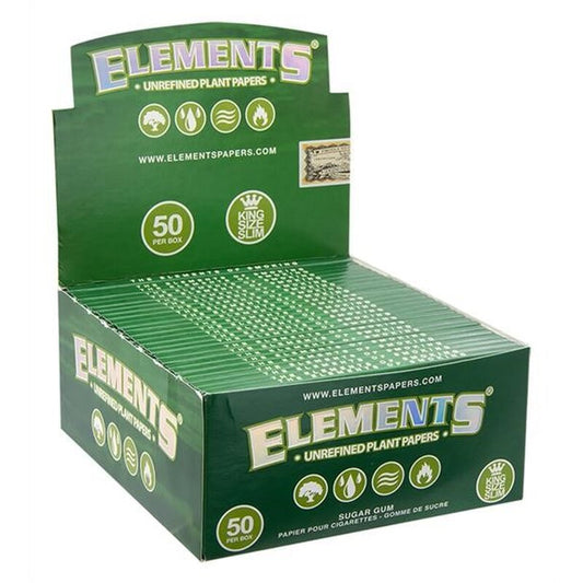 Elements KingSize Slim Green Zigarettenpapier 50x33 Stück
