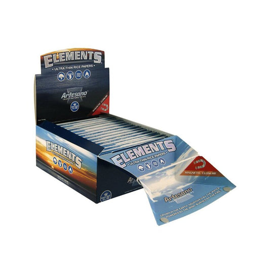 Elements KingSize Slim +Tips Artesano Papier und Filter, 15 x 33