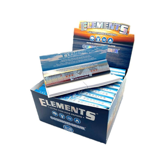Elements KingSize Slim +Tips Connoisseur Papier und Filter, 24 x 33