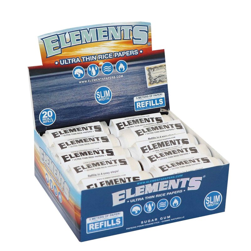 Elements Rolls Slim Refill Rollenpapier 20 Rollen à 5 m