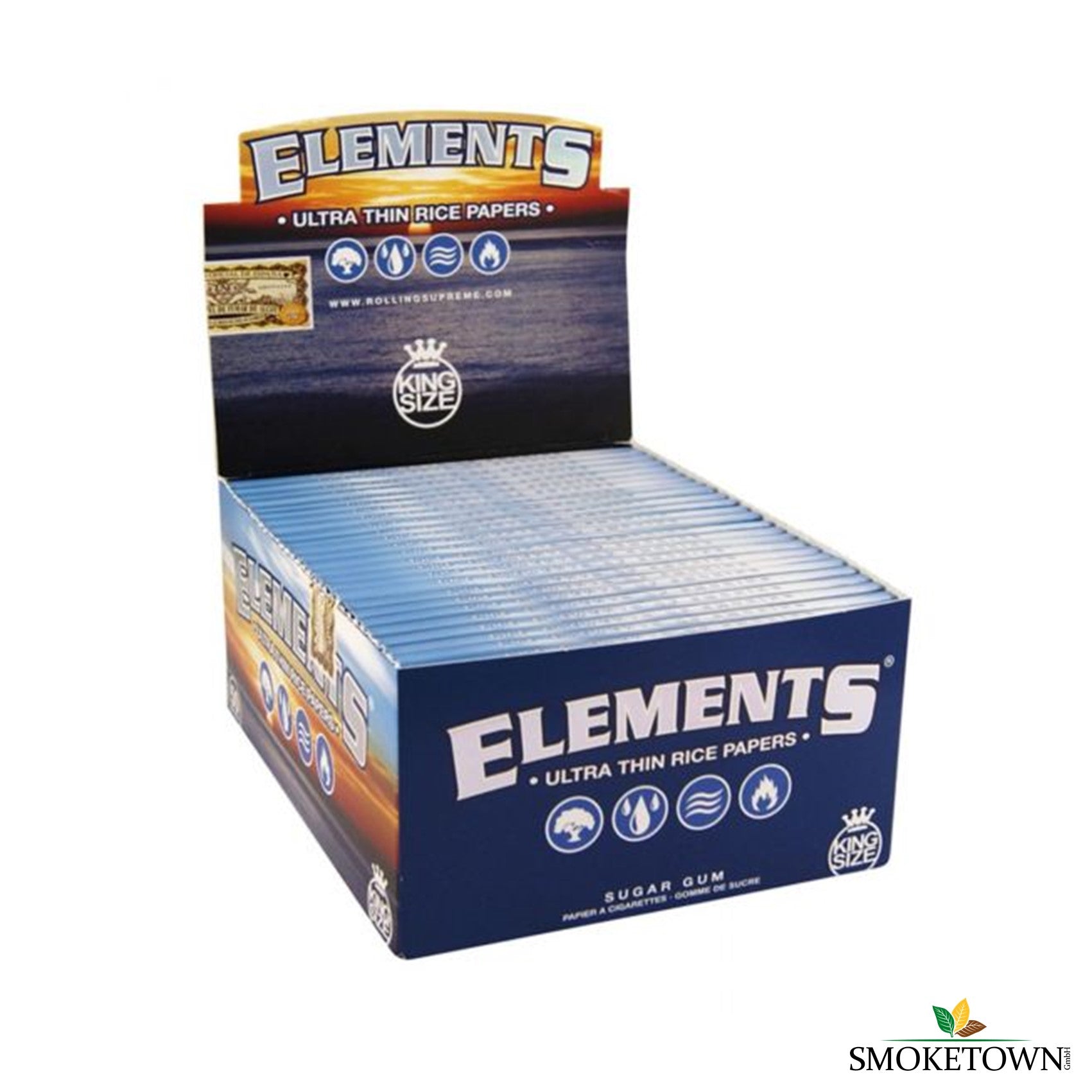 ELEMENTS Kingsize Slim – Blättchen ohne Chemie, Connoisseur Papers