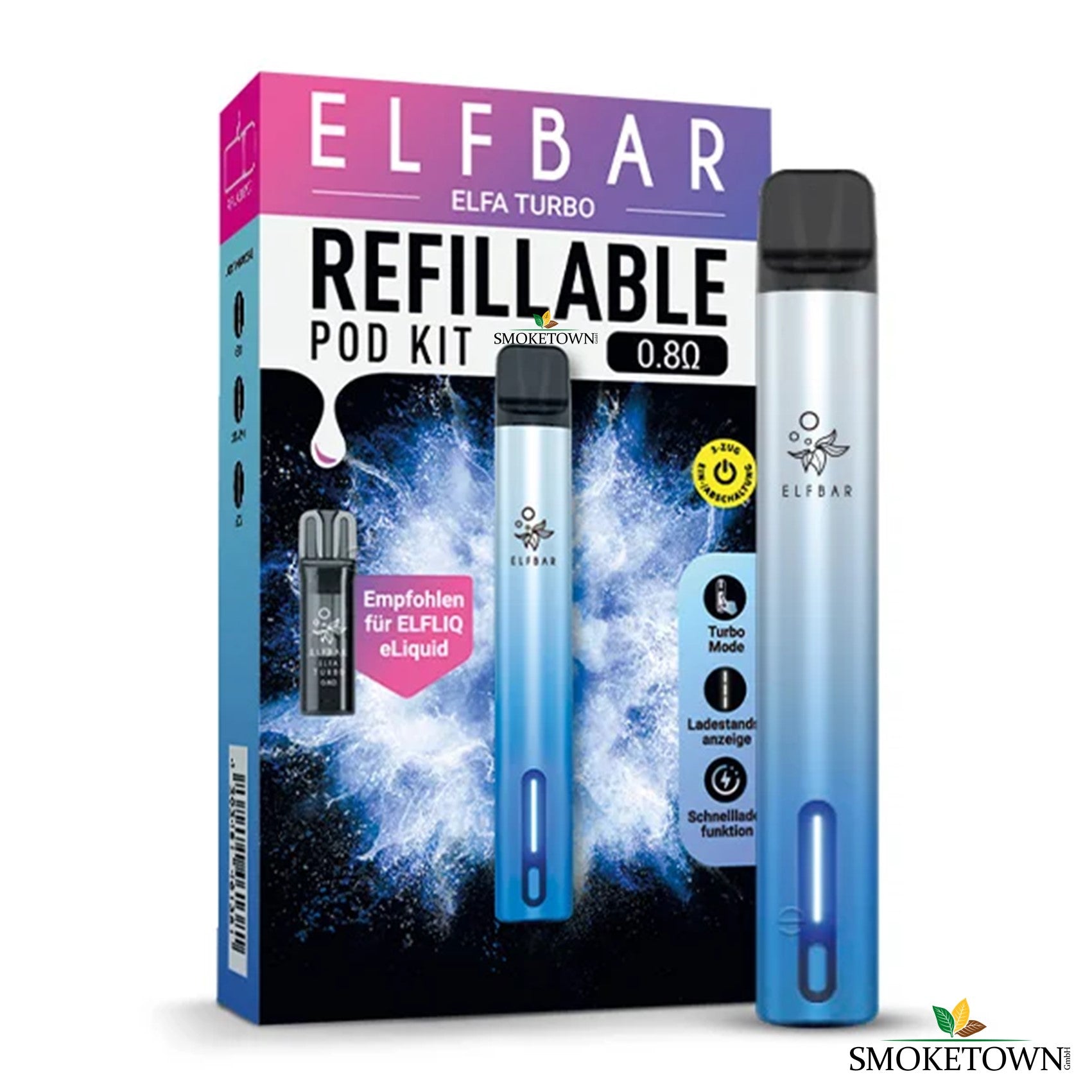 ELFBAR ELFA Turbo Kit – einfaches Aufladen, ELFA Akku