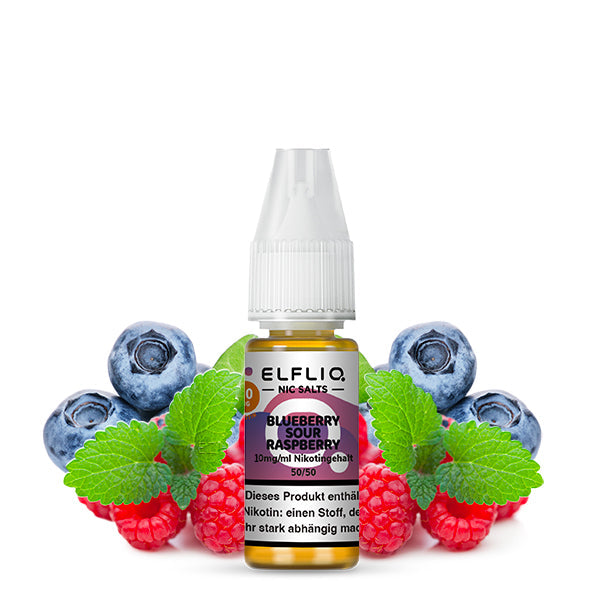 Elfliq Blueberry Sour Raspberry 10ml Nikotinsalz Liquid 10mg und 20mg