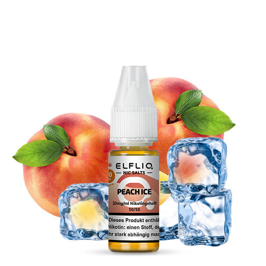 Elfliq Peach ICE 10ml Nikotinsalz Liquid 10mg und 20mg