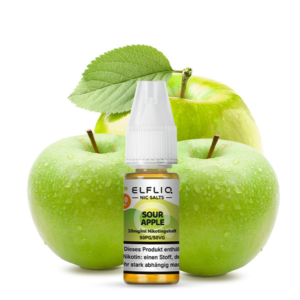Elfliq Sour Apple 10ml Nikotinsalz Liquid 10mg und 20mg