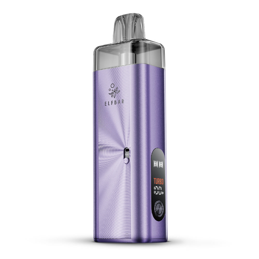 ELFBAR ELFX Mega Kit in Lila mit Farbdisplay