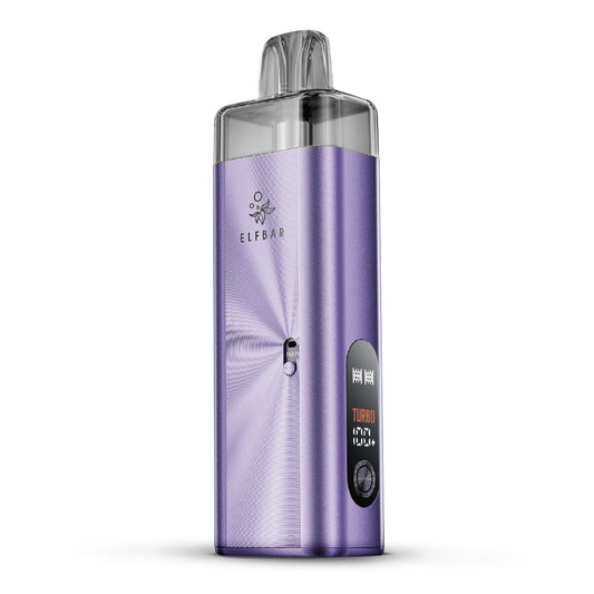 ELFBAR ELFX Mega Kit in Lila mit Farbdisplay